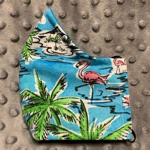 Women’s or Teen fabric face mask Flamingo design